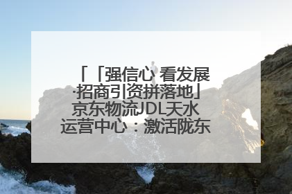 「强信心 看发展·招商引资拼落地」京东物流JDL天水运营中心：激活陇东南区域经济新引擎