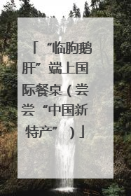 “临朐鹅肝”端上国际餐桌（尝尝“中国新特产”）