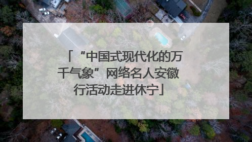 “中国式现代化的万千气象”网络名人安徽行活动走进休宁