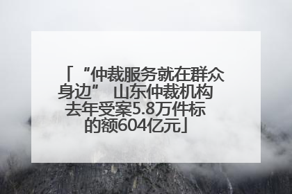 “仲裁服务就在群众身边” 山东仲裁机构去年受案5.8万件标的额604亿元