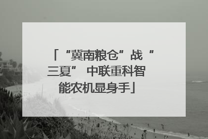 “冀南粮仓”战“三夏” 中联重科智能农机显身手