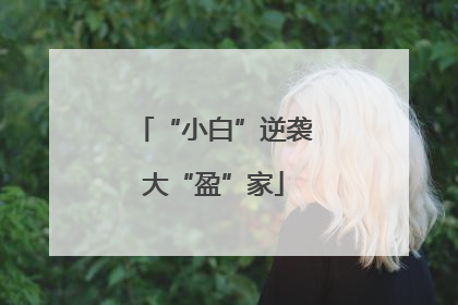 “小白”逆袭大“盈”家
