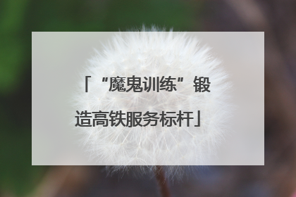 “魔鬼训练”锻造高铁服务标杆
