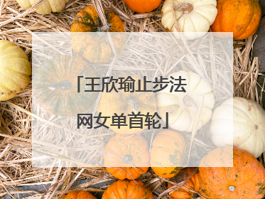 王欣瑜止步法网女单首轮
