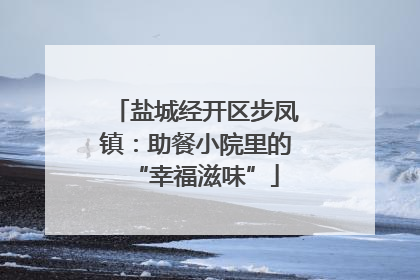 盐城经开区步凤镇：助餐小院里的“幸福滋味”