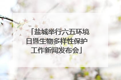 盐城举行六五环境日暨生物多样性保护工作新闻发布会