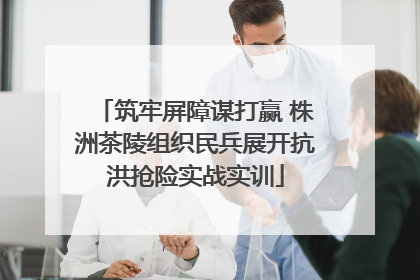 筑牢屏障谋打赢 株洲茶陵组织民兵展开抗洪抢险实战实训