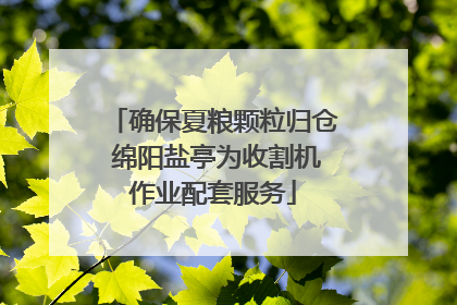 确保夏粮颗粒归仓 绵阳盐亭为收割机作业配套服务