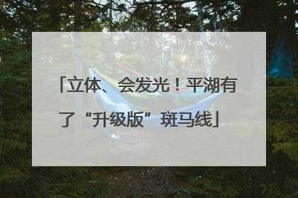 立体、会发光！平湖有了“升级版”斑马线