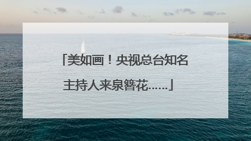美如画！央视总台知名主持人来泉簪花……