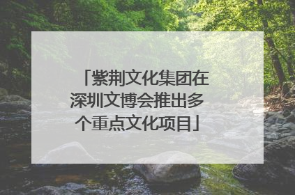 紫荆文化集团在深圳文博会推出多个重点文化项目