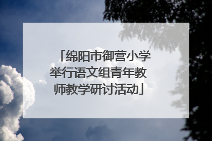 绵阳市御营小学举行语文组青年教师教学研讨活动