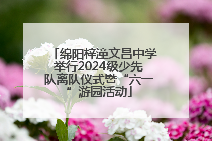绵阳梓潼文昌中学举行2024级少先队离队仪式暨“六一”游园活动