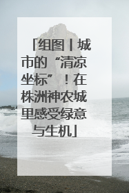 组图丨城市的“清凉坐标”！在株洲神农城里感受绿意与生机