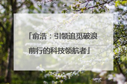 俞浩：引领追觅破浪前行的科技领航者