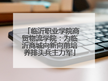 临沂职业学院商贸物流学院：为临沂商城向新向前培养排头兵主力军