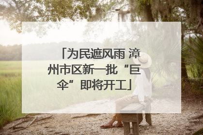 为民遮风雨 漳州市区新一批“巨伞”即将开工