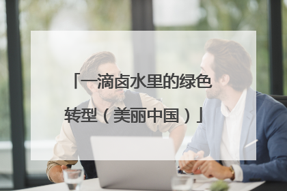 一滴卤水里的绿色转型（美丽中国）