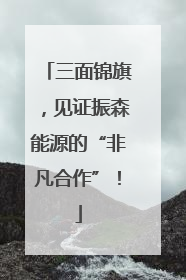三面锦旗，见证振森能源的“非凡合作”！