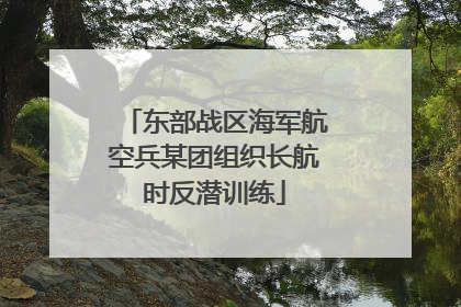 东部战区海军航空兵某团组织长航时反潜训练