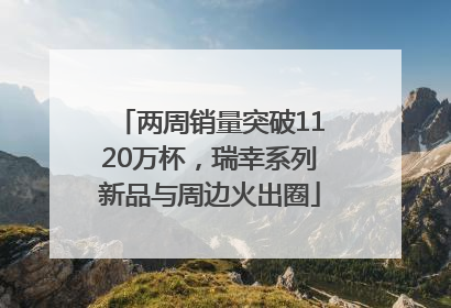 两周销量突破1120万杯，瑞幸系列新品与周边火出圈