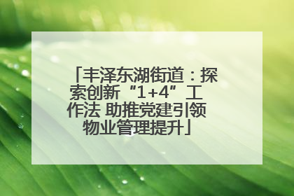 丰泽东湖街道：探索创新“1+4”工作法 助推党建引领物业管理提升
