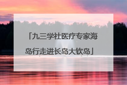 九三学社医疗专家海岛行走进长岛大钦岛