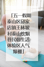 五一假期泰山区邱家店镇王林坡村泰山炊烟巷民俗生活体验区人气爆棚