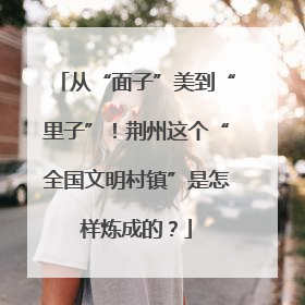 从“面子”美到“里子”！荆州这个“全国文明村镇”是怎样炼成的？
