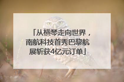 从横琴走向世界，南航科技首秀巴黎航展斩获4亿元订单