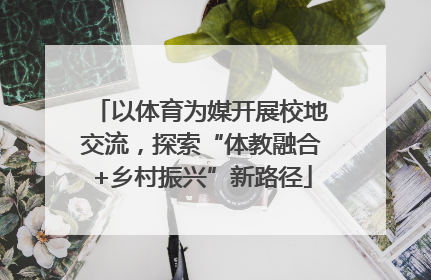 以体育为媒开展校地交流，探索“体教融合+乡村振兴”新路径