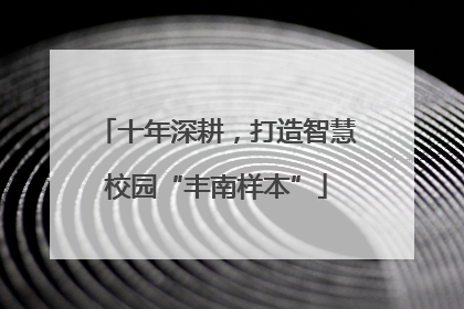 十年深耕，打造智慧校园“丰南样本”