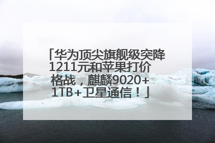 华为顶尖旗舰级突降1211元和苹果打价格战，麒麟9020+1TB+卫星通信！