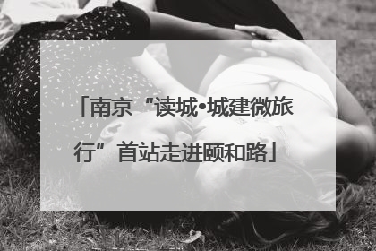 南京“读城•城建微旅行”首站走进颐和路