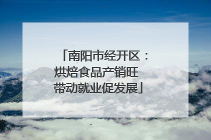 南阳市经开区：烘焙食品产销旺 带动就业促发展