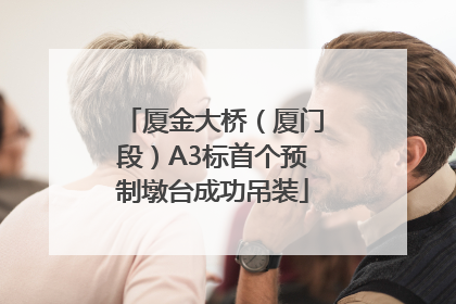 厦金大桥（厦门段）A3标首个预制墩台成功吊装