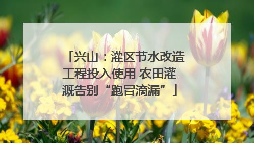 兴山：灌区节水改造工程投入使用 农田灌溉告别“跑冒滴漏”