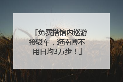 免费搭馆内巡游接驳车，逛南博不用日均3万步！
