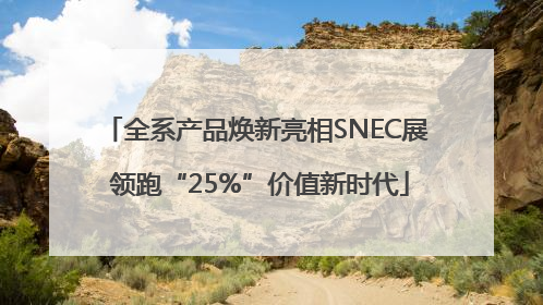 全系产品焕新亮相SNEC展 领跑“25%”价值新时代