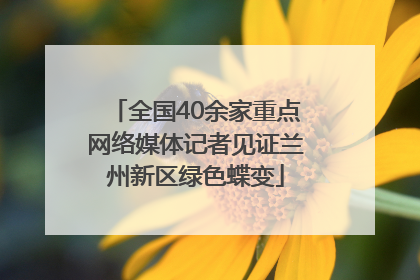 全国40余家重点网络媒体记者见证兰州新区绿色蝶变