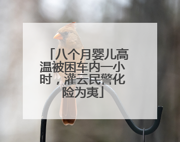 八个月婴儿高温被困车内一小时，灌云民警化险为夷