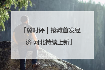 冀时评｜抢滩首发经济 河北持续上新