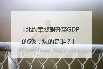 北约军费飙升至GDP的5%，坑的是谁？