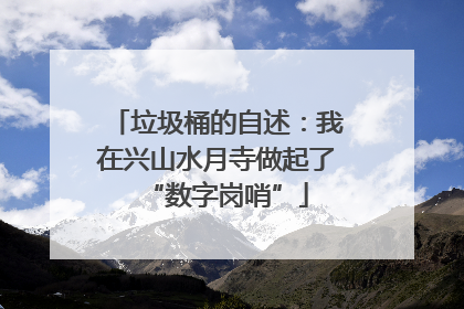 垃圾桶的自述：我在兴山水月寺做起了“数字岗哨”