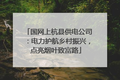 国网上杭县供电公司：电力护航乡村振兴，点亮烟叶致富路