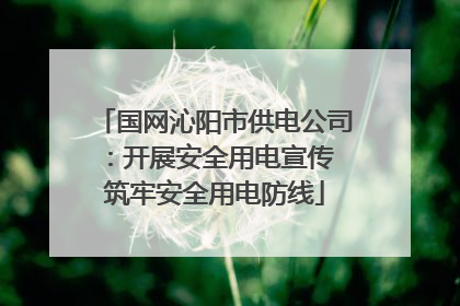 国网沁阳市供电公司：开展安全用电宣传 筑牢安全用电防线