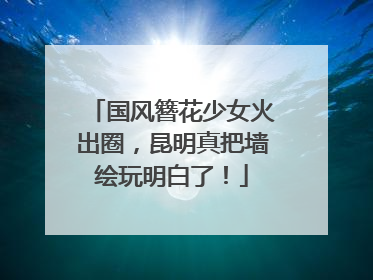 国风簪花少女火出圈，昆明真把墙绘玩明白了！