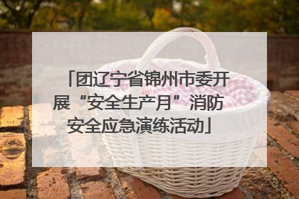 团辽宁省锦州市委开展“安全生产月”消防安全应急演练活动