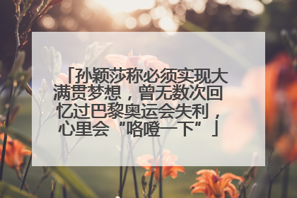 孙颖莎称必须实现大满贯梦想，曾无数次回忆过巴黎奥运会失利，心里会“咯噔一下”