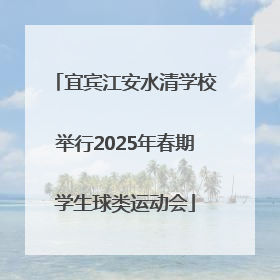 宜宾江安水清学校举行2025年春期学生球类运动会